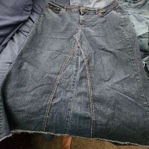 Jean skirt made from jeans